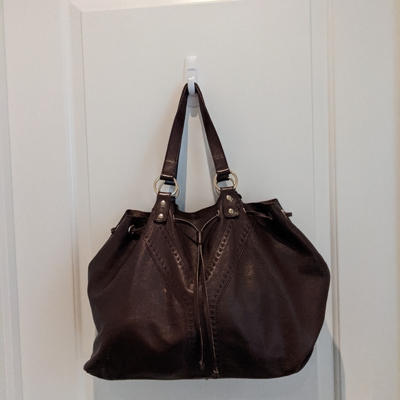 YSL Brown/Bronze reversible tote bag - Picture 2 of 8